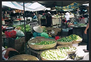 Nicola Swann: FRUIT SELLER/MARKET/C20