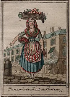 Peuple: Fruit seller, Musee d'Aquitaine, Bordeaux, Aquitaine, France