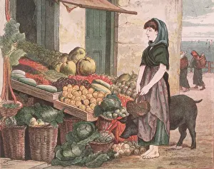Greengrocer: Fruit and vegetable stall
