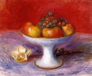 Glackens: Fruit and a White Rose