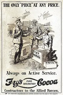 Luxuries: Fry's Cocoa advertisement, WW1