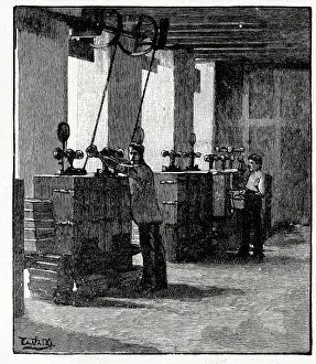 Extract: Fry's Cocoa and Chocolate, hydraulic presses