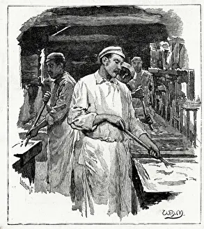 Confectionery: Fry's Cocoa and Chocolate, stirring the sugar cream