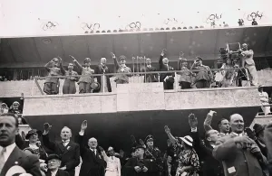 Latour: The Fuehrer Box at opening of the Olympics, Berlin