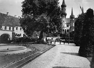 Driveway: Fugger castle Wellenburg, 1906
