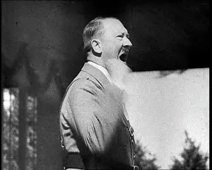 Impassioned: Fuhrer Of Germany Adolf Hitler Giving An Impassioned