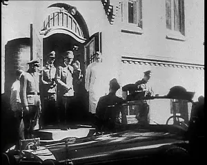 Exits: Fuhrer Of Germany Adolf Hitler Waving As He