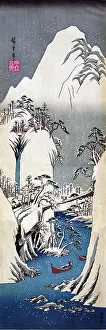 Ando: Fuji River in Winter, 19th Century