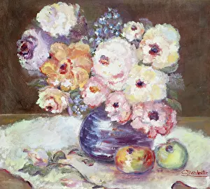 Cara: Full-blown Roses ' with two apples