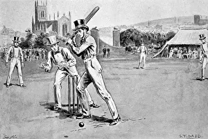 Malling: Fuller Pilch batting for Kent, 1837