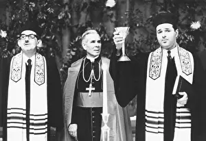 1148: Fulton J. Sheen (center), Bishop of Rochester
