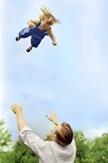 Lan001: Fun or Dangerously Foolish Father Throwing Toddler