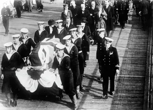 Pall: Funeral cortege of Edith Cavell