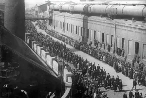 Essen: A funeral procession for the Essener Blutopfer