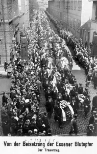 Essen: Funeral procession for the Essener Blutopfer