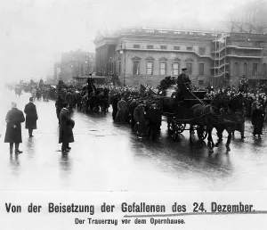 Violent: Funeral procession of the fallen of December 24, 1918