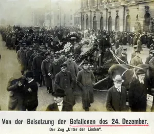 Violent: Funeral procession of the fallen of December 24, 1918