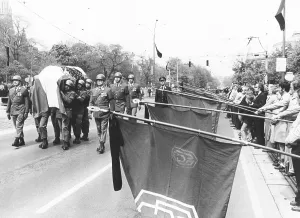 Ringstrasse: Funeral procession Franz Jonas