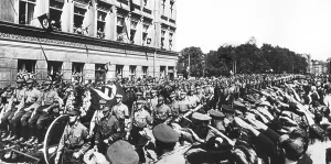 Dies: Funeral procession for a killed SA man, 1936
