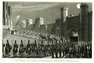 1810s: Funeral Procession of Princess Charlotte at Windsor