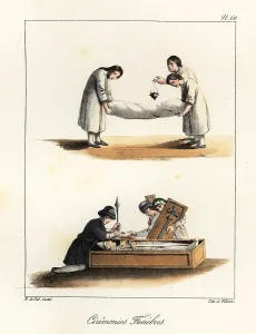 Shroud: Funeral rites, 10th century