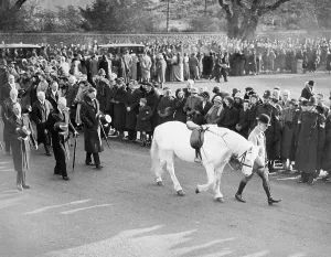 Sandringham: The funeral service of King George V, 1936