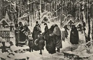 Savitsky: Funeral service in a Russian cemetery