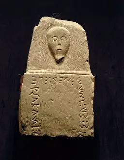 Penna: Funeral stele with inscription in