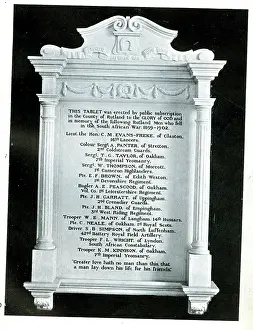 Osborne: Funerary Monument - Boer War Tablet