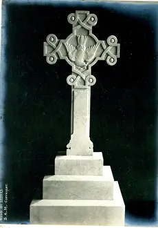 Osborne: Funerary Monument - Celtic Cross with Bird