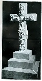 Osborne: Funerary Monument - Cross with Flowers