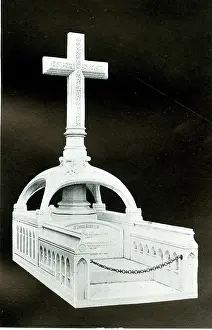 Osborne: Funerary Monument - Grave with Cross