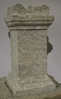 Souls: Funerary monument, shaped as a stone altar, of