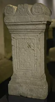 Souls: Funerary monument, shaped as a stone altar, of