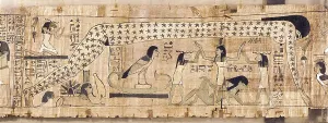 Undertaker: Funerary papyrus of Djedkhonsouefankh depicting