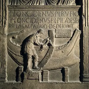 Demise: Funerary stele of Publius Longidienus, boat builder