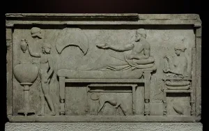 Aegean: Funerary Stele from Thasos. 470-460 BC