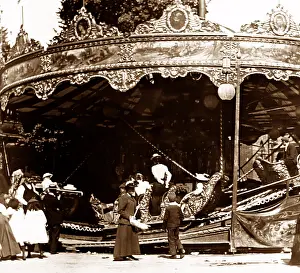Carousal: Funfair ride, Victorian period