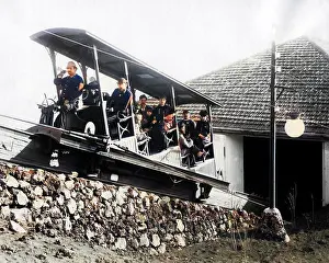 Sloping: Funicular, Mount Vesuvius, Italy