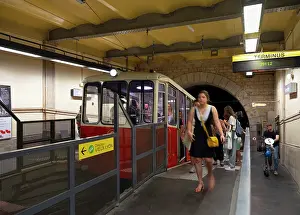 Fourviere: Funicular railway, Lyon, France