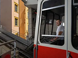 Fourviere: Funicular railway, Lyon, France