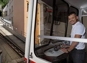 Fourviere: Funicular railway, Lyon, France