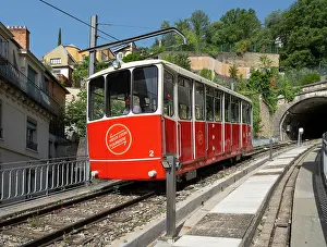 Fourviere: Funicular railway, Lyon, France