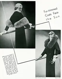 Romaine: Fur-trimmed coats 1933