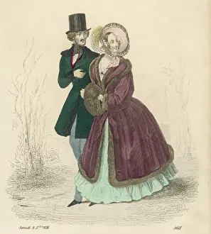 Flounce: Fur Trimmed Pelisse 1838