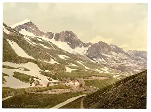 Furka: Furka Pass, Galenstock, general view, Bernese Oberland, Swit