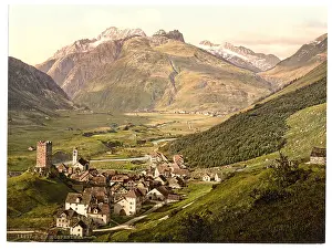 Furka: Furka Pass, Hospenthal, general view, Bernese Oberland, Swit