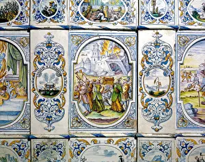 Faience: Furnace with glazed tiles
