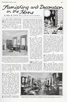 Iln - Consolidated Archive Holdings Ltd: Furnishing and Decoration in the Home by Mrs M. Vince