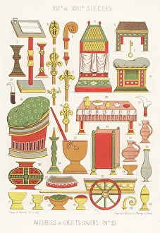 Charles Louandre: Furniture, tools and other objects, 12th and 13th centuries